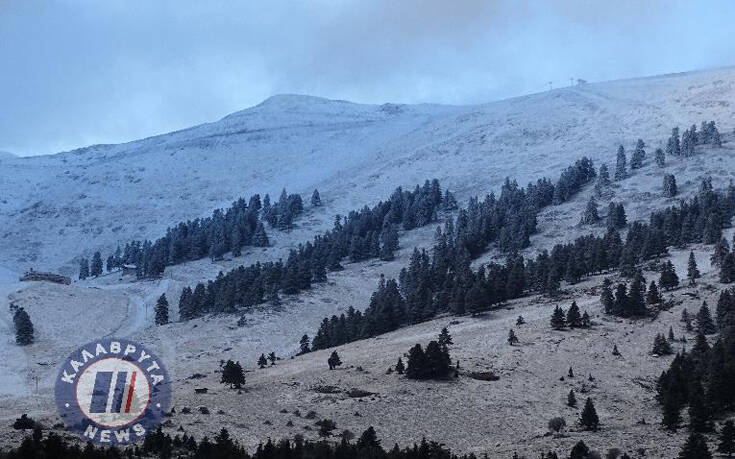 Καλάβρυτα: Έπεσαν τα πρώτα χιόνια στα ορεινά &#8211; Δείτε εικόνες