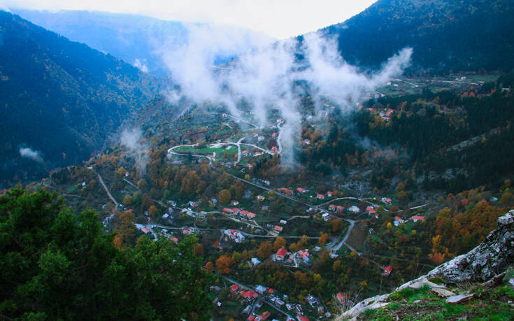 Το χωριό σε ένα από τα πιο ορεινά σημεία των Τρικάλων