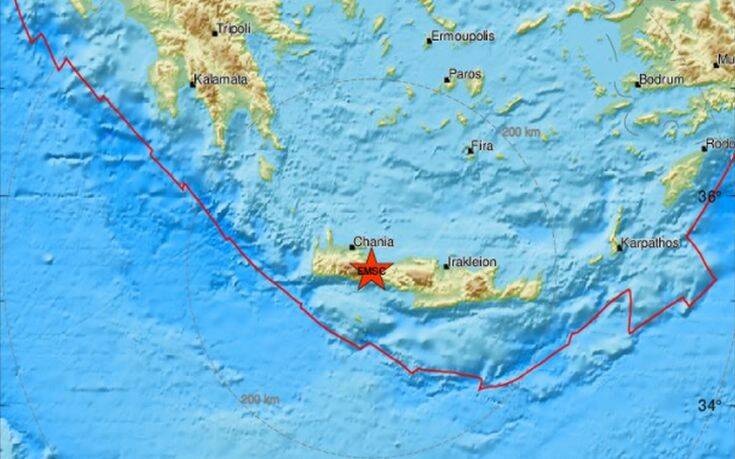 Σεισμός τώρα στην Κρήτη