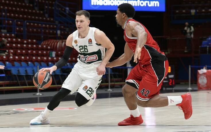 Νικητής στο Μιλάνο ο Παναθηναϊκός, 80-77 την Αρμάνι