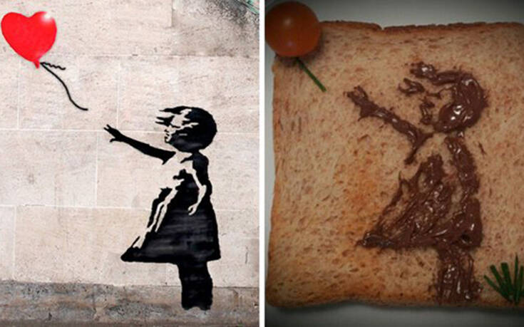 Μετέτρεψαν τα έργα τέχνης… σε σάντουιτς