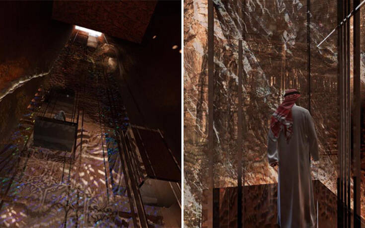 Το υπερπολυτελές υπόγειο ξενοδοχείο που βρίσκεται στα «σκαριά» στη Σαουδική Αραβία