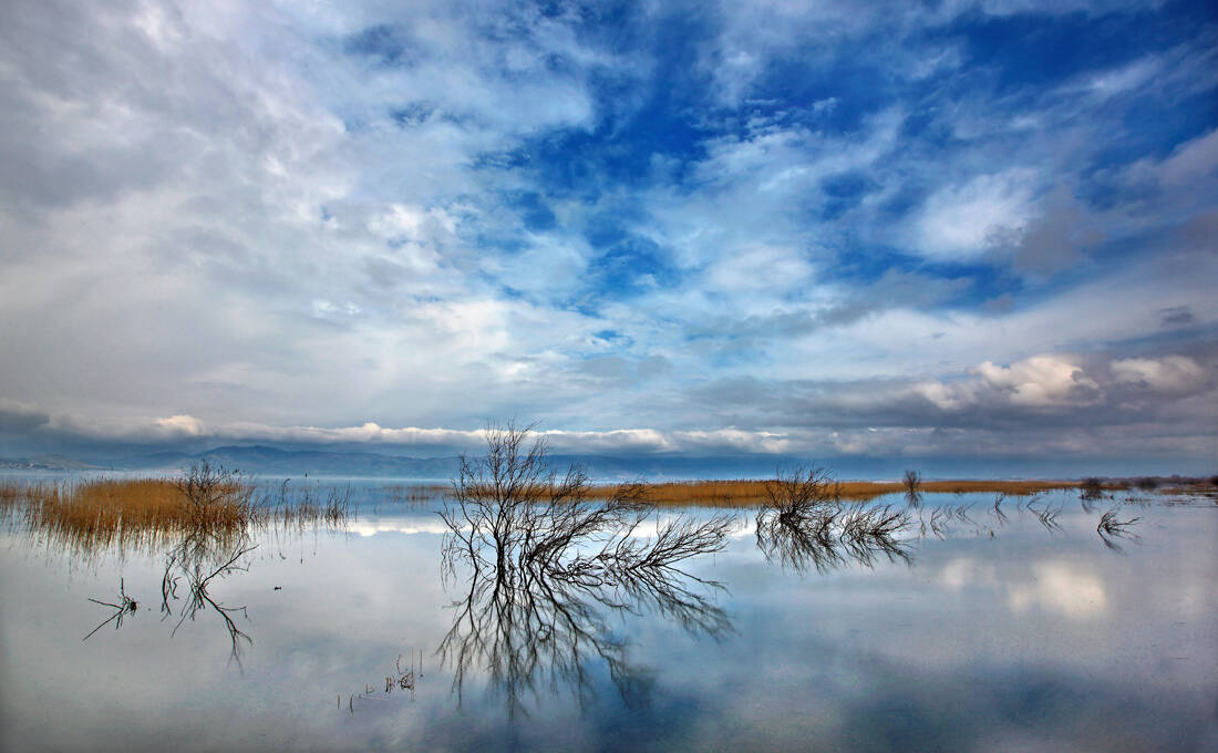 Το μελαγχολικό τοπίο της λίμνης Δοϊράνης