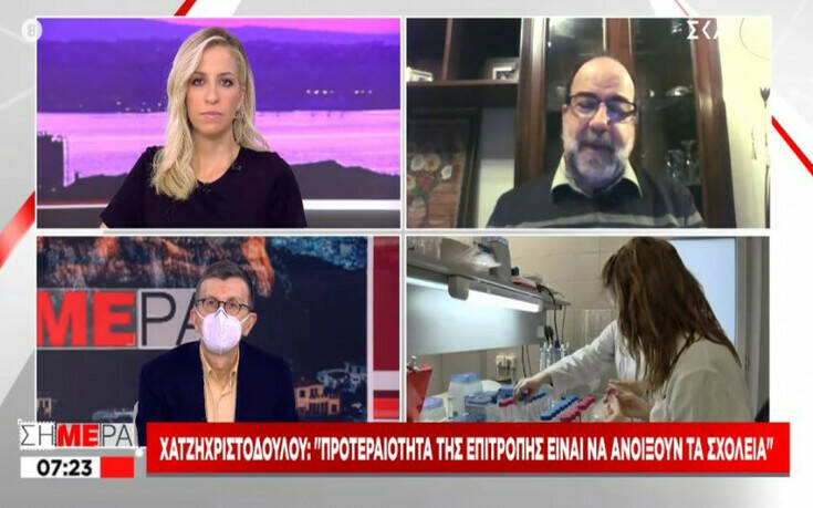 Χατζηχριστοδούλου: Κάτω από 1% ο δείκτης μεταδοτικότητας