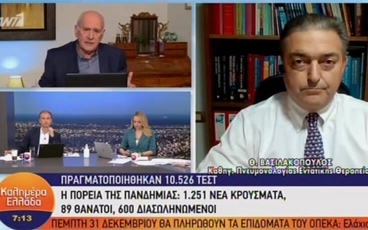 Βασιλακόπουλος: Το λάθος ήταν ότι πιστέψαμε ότι ο κάθε πολίτης θα πειθαρχήσει στα μέτρα