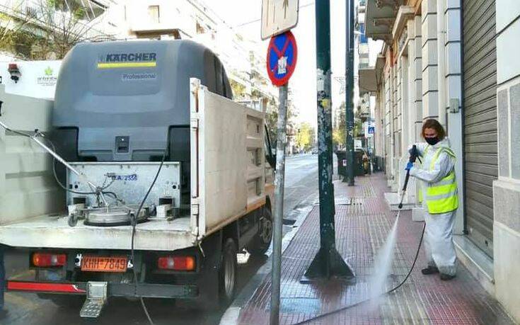 Στην Κυψέλη η πρώτη μεγάλη επιχείρηση καθαριότητας του Δήμου Αθηναίων για το 2021