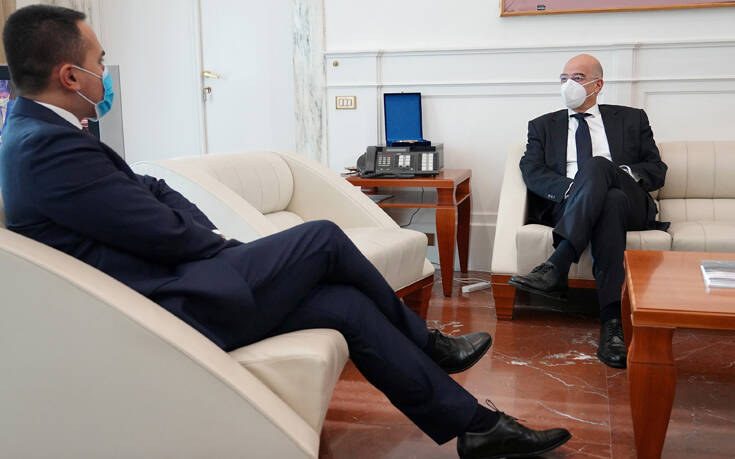 Οι εξελίξεις στην Ανατολική Μεσόγειο στο επίκεντρο της συνάντησης Δένδια – Ντι Μάιο