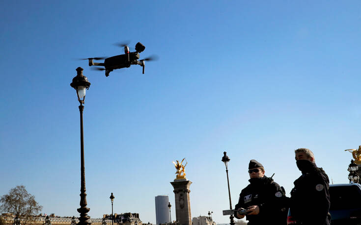 «Όχι» από τη γαλλική αρχή προστασίας δεδομένων στην αστυνόμευση του lockdown με drones