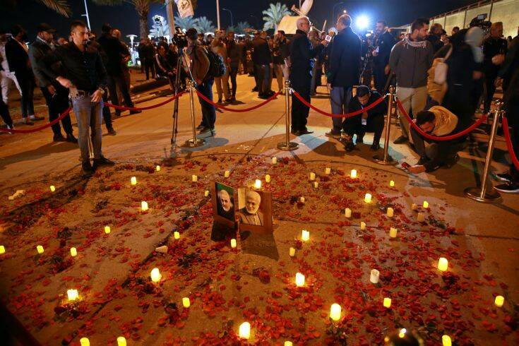 Συνθήματα κατά των ΗΠΑ στην πρώτη επέτειο από τη δολοφονία του στρατηγού Σολεϊμανί