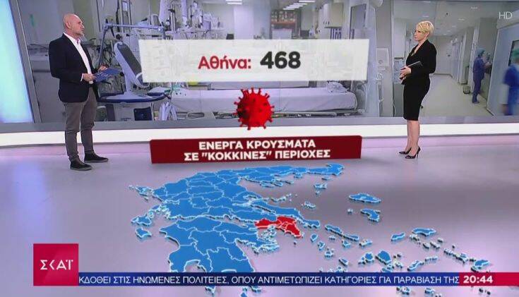 Κορονοϊός: Ανησυχία για την Αττική με 2.215 ενεργά κρούσματα – Ποιες είναι οι περιοχές που πλησιάζουν στο «κόκκινο»