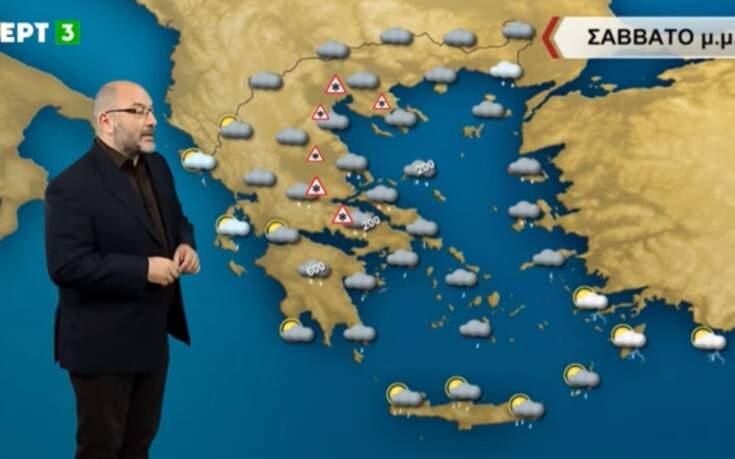 Σάκης Αρανούτογλου: Πυκνές χιονοπτώσεις στη Θεσσαλονίκη το Σάββατο &#8211; Πού θα το στρώσει στην Αττική