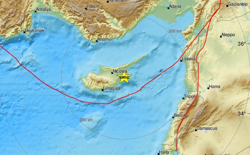 Ισχυρός σεισμός τώρα στην Κύπρο &#8211; Ταρακουνήθηκε όλο το νησί