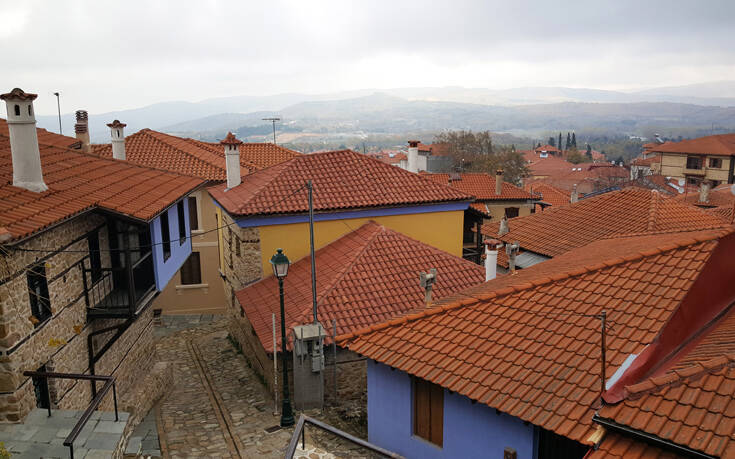 Αρναία, η χειμερινή όψη της Χαλκιδικής