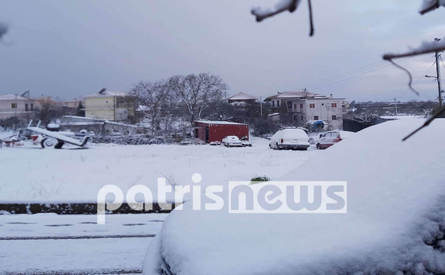 Κακοκαιρία Λέανδρος: Χιόνια και τσουχτερό κρύο στα Ορεινά της Ηλείας &#8211; Δείτε φωτογραφίες