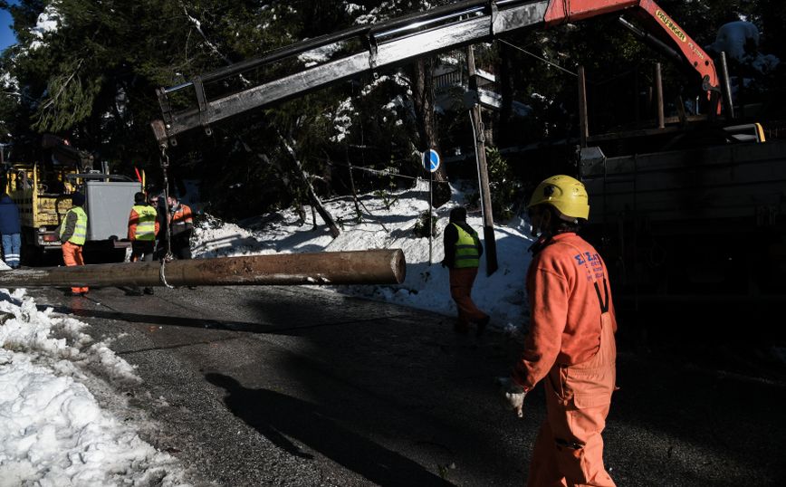 Με ενισχυμένα συνεργεία συνεχίζει τις εργασίες ο ΔΕΔΔΗΕ, ηλεκτροδοτήθηκαν 60.000 νοικοκυριά