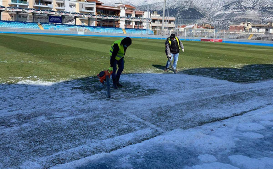 Ολοκληρώθηκε ο αποχιονισμός στο «Ζωσιμάδες» ενόψει Παναθηναϊκού