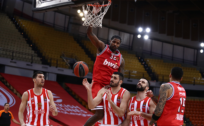 Euroleague: Τέλος στο σερί ηττών για τον Ολυμπιακό – Νίκησε στο ΣΕΦ τον Ερυθρό Αστέρα
