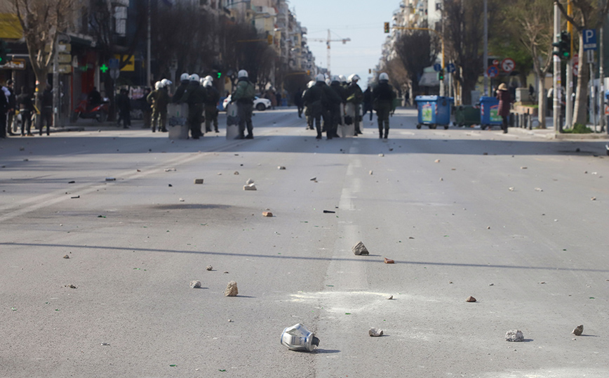 Μια σύλληψη μετά την ένταση στην φοιτητική πορεία στη Θεσσαλονίκη