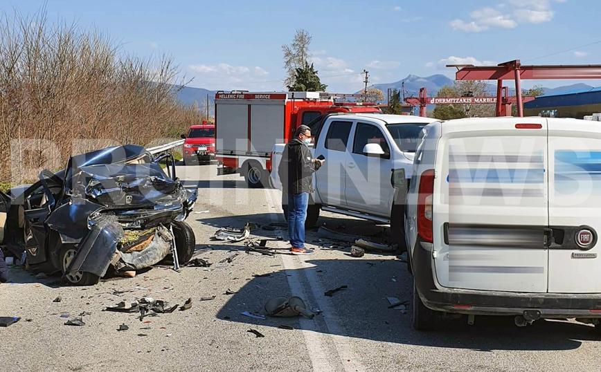 Καβάλα: Φονική καραμπόλα με νεκρό και τρεις τραυματίες