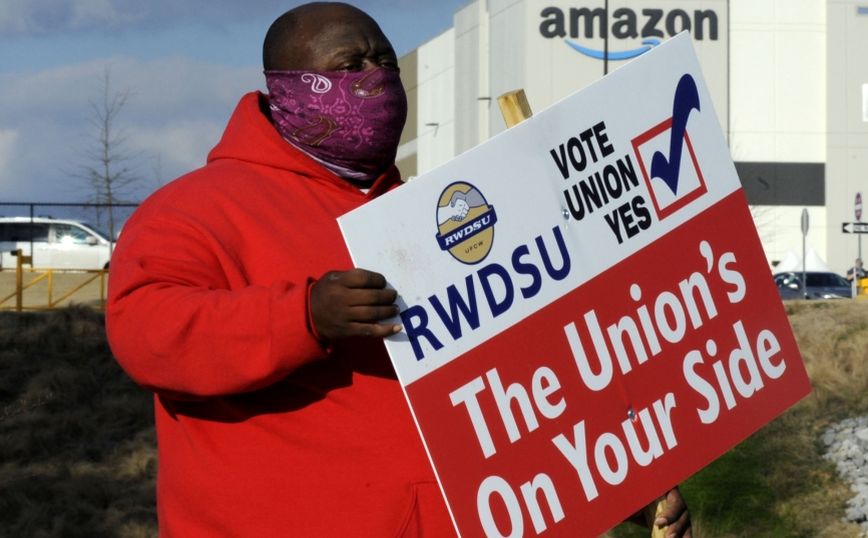 Ιστορική ψηφοφορία για την ίδρυση συνδικάτου εργαζομένων σε αποθήκη της Amazon