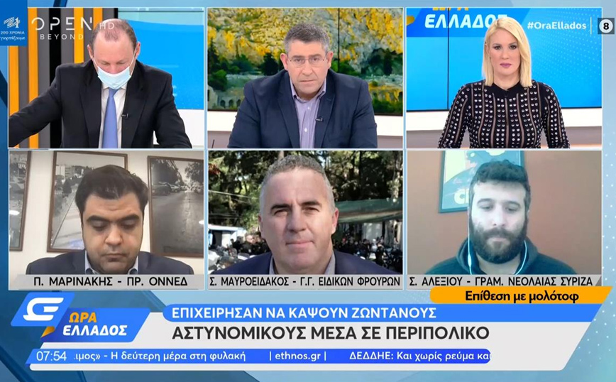 Μαυροειδάκος για μολότοφ σε περιπολικό: Η κατάσταση έχει φτάσει στο απροχώρητο, δεν τρομοκρατούμαστε