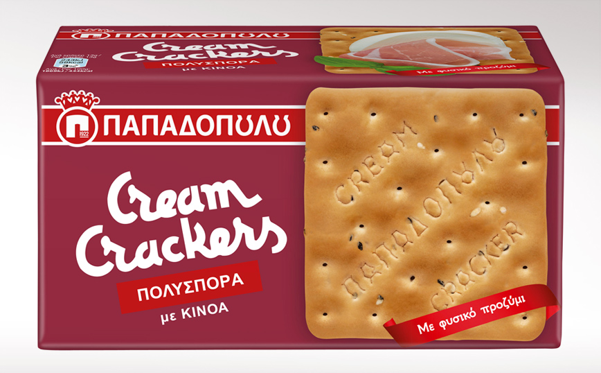 Νέα γεύση Cream Crackers Πολύσπορα από την Ε.Ι. Παπαδόπουλος Α.Ε.
