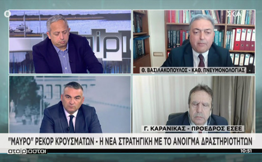 Βασιλακόπουλος: Τα νοσοκομεία γέμισαν με κόσμο που κόλλησε με μεγάλες&#8230; φούσκες