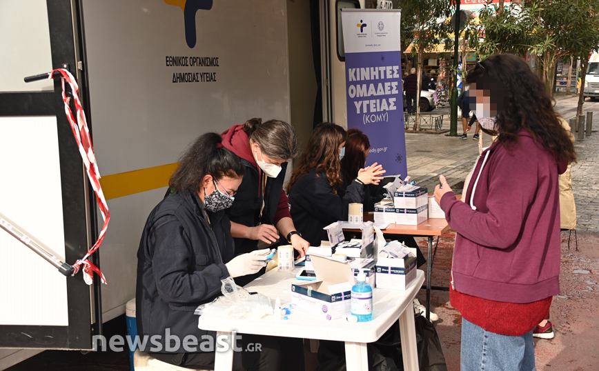 Δωρεάν rapid tests από τον ΕΟΔΥ στην Ερμού