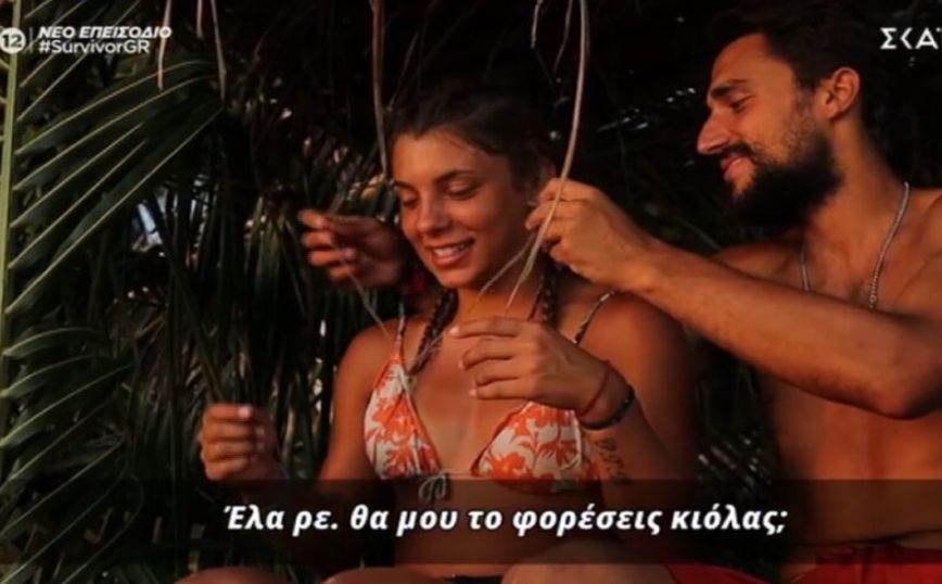 Survivor: Στημένο το ρομαντικό τετ-α-τετ στο ηλιοβασίλεμα Μαριαλένας Ρουμελιώτη και Σάκη Κατσούλη