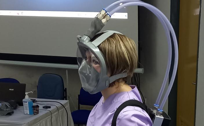 Στο Μποδοσάκειο Νοσοκομείο Πτολεμαΐδας η μάσκα που αποστειρώνει τον εισπνεόμενο και εκπνεόμενο αέρα