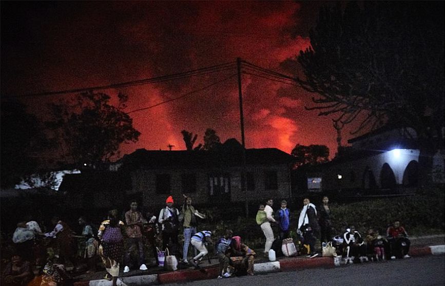 Κονγκό: Πανικός στην Γκόμα μετά την ενεργοποίηση του ηφαιστείου Νιραγκόνγκο