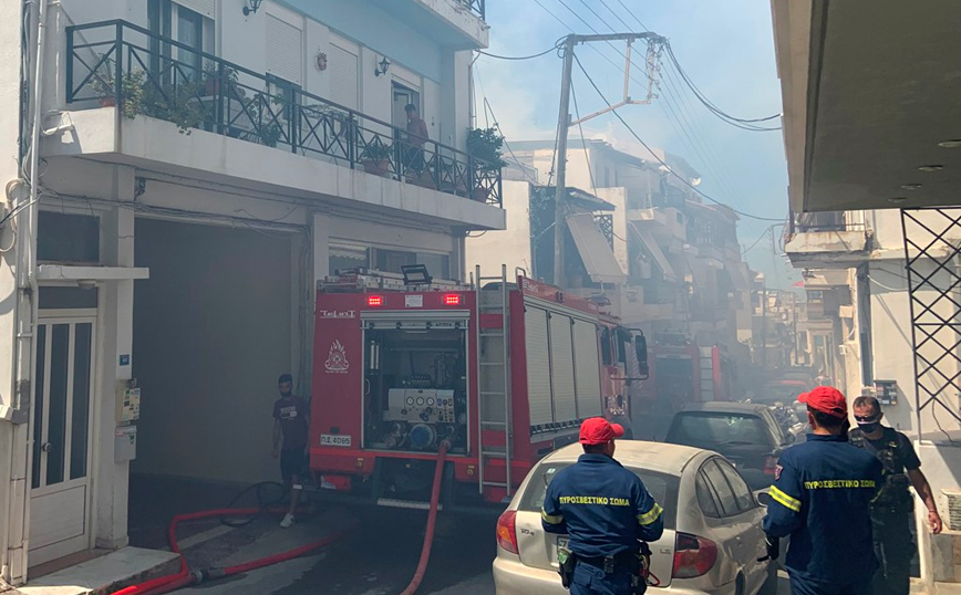 Στο νοσοκομείο ηλικιωμένος μετά από φωτιά σε σπίτι στο Ηράκλειο Κρήτης