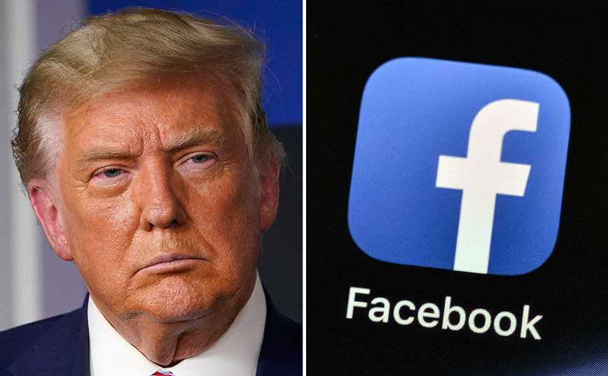 Επιβεβαιώθηκε η «πόρτα» του Facebook στον Τραμπ – «Θα επανεξεταστεί στο μέλλον»