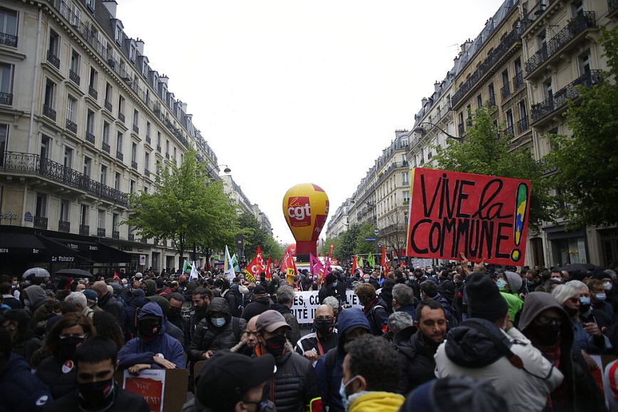 Γαλλία: 300 διαδηλώσεις στο Παρίσι και άλλες πόλεις για την Πρωτομαγιά