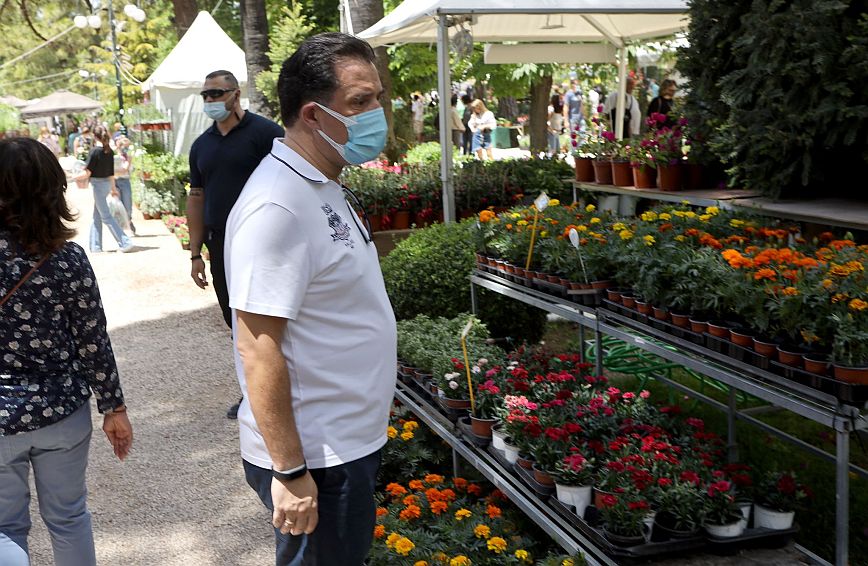 Την 67η Ανθοκομική Έκθεση Κηφισιάς επισκέφθηκε ο Άδωνις Γεωργιάδης