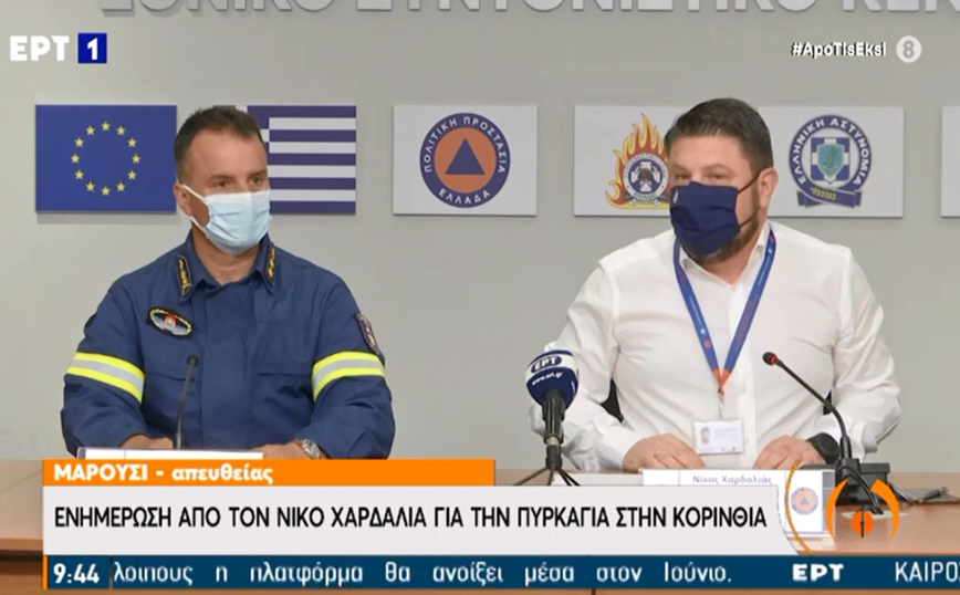 Φωτιά στον Σχίνο Κορινθίας: Πότε χρησιμοποιείται το 112 &#8211; Τι είπε ο Νίκος Χαρδαλιάς
