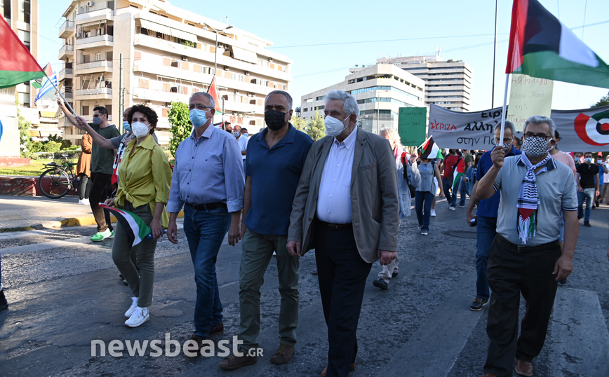 Διαμαρτυρία του ΣΥΡΙΖΑ στην Ισραηλινή Πρεσβεία για το παλαιστινιακό