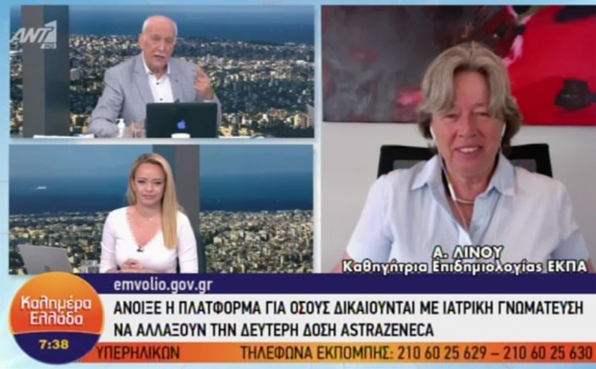 Λινού: Να μην βγάλουν τις μάσκες οι εμβολιασμένοι στους εξωτερικούς χώρους