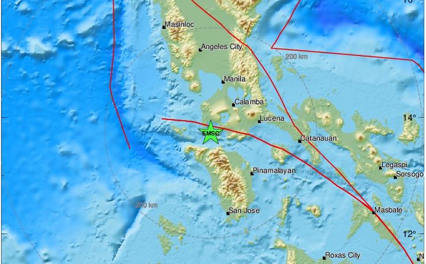 Ισχυρός σεισμός ξύπνησε τις Φιλιππίνες