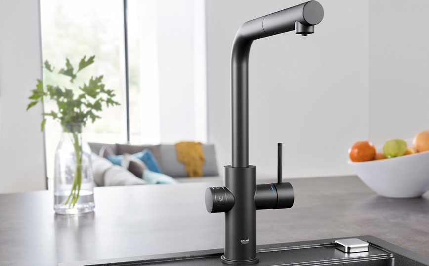 “Matt Black” is the new white: η νέα χρωματική απόχρωση στη συλλογή GROHE Colors των συστημάτων νερού GROHE Blue