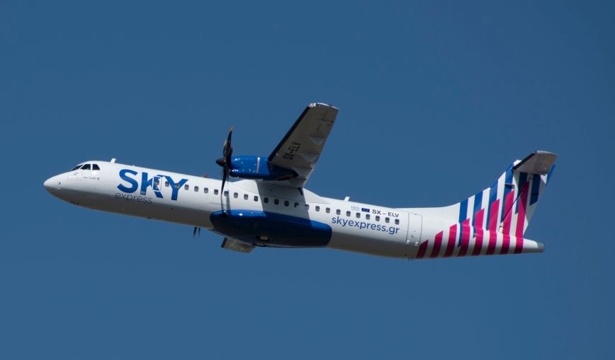 Sky Express: Το πρώτο υπερσύγχρονο «πράσινο» ATR 72-600 στους ελληνικούς αιθέρες