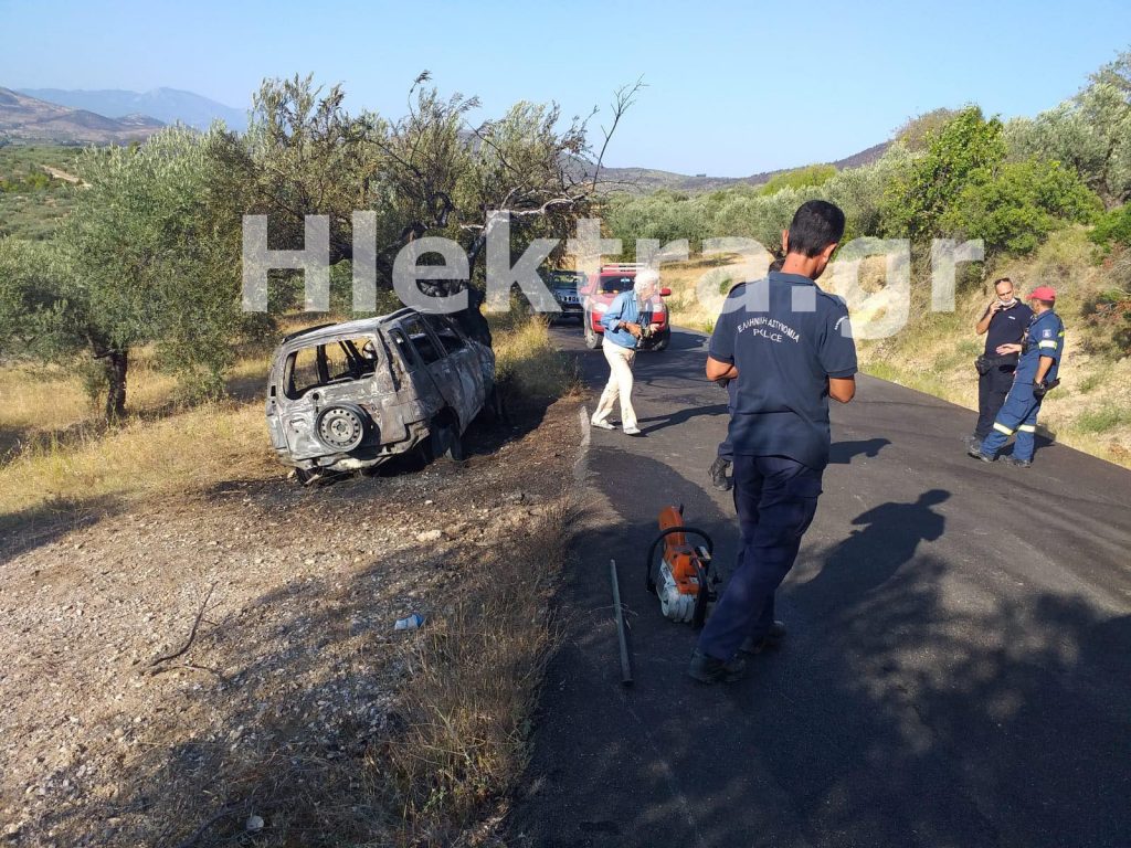 Φρίκη στην Κορινθία: Βρέθηκε καμένο αυτοκίνητο με απανθρακωμένο τον οδηγό