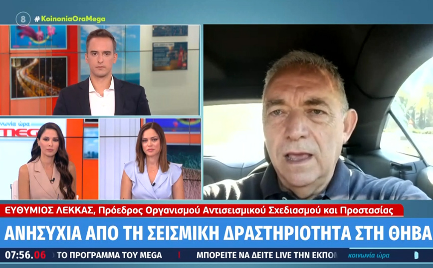Λέκκας για σμήνος σεισμών στη Θήβα: Εκδηλώθηκαν πάνω από 100 – Πόσο ανησυχούν οι ειδικοί