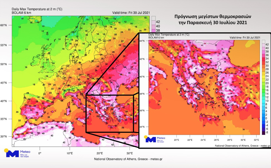 «Τι κοινό θα έχει η Ελλάδα με τη Σαχάρα;» &#8211; Νέα στοιχεία για τον καύσωνα &#8211; Χάρτης με τις θερμοκρασίες την Παρασκευή 30/7