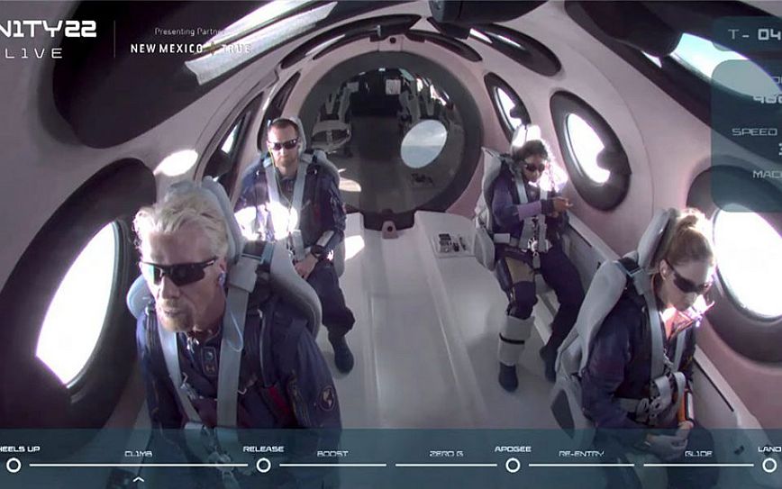 Richard Branson: Arrived in space on a Virgin Galactic boat