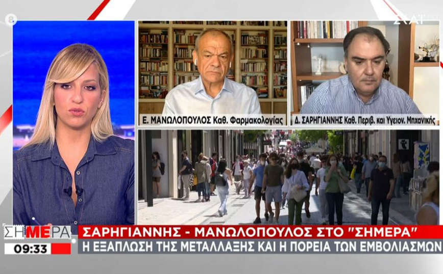 Κορονοϊός &#8211; Σαρηγιάννης: Γύρω στις 10 με 12 Αυγούστου η κορύφωση της πανδημίας