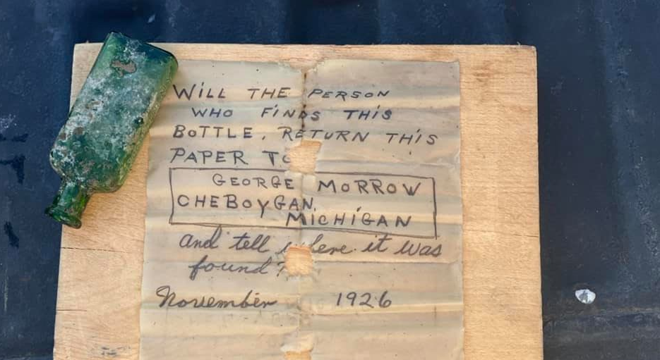 Δύτης βρήκε μήνυμα σε μπουκάλι γραμμένο το 1926