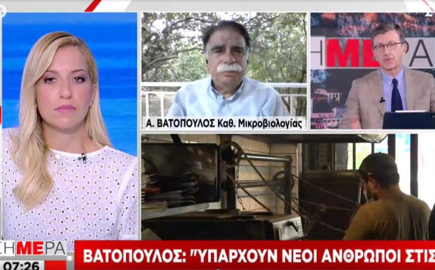 Βατόπουλος: Όσο εμβολιαζόμαστε θα μειώνονται οι μεταλλάξεις, και νέοι νοσηλεύονται στις ΜΕΘ