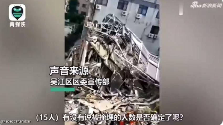 Κατάρρευση ξενοδοχείου στην Κίνα: Τουλάχιστον ένας νεκρός και 10 αγνοούμενοι