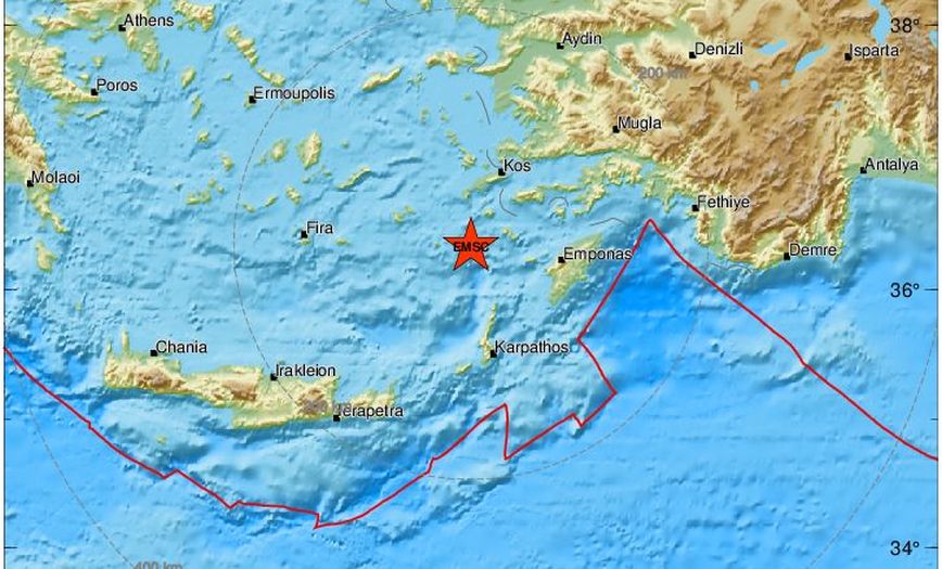 Νέος ισχυρός σεισμός στη Νίσυρο